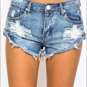 One Teaspoon bandit shorts